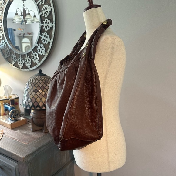 Lucky Brand Leather Boho Shoulder Handbag - Picture 2 of 10